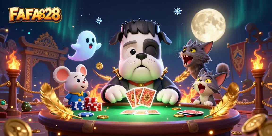 Engage with FAFA828’s thrilling card games in a haunted casino adventure.