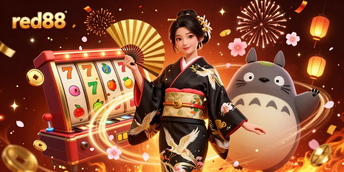 Experience thrilling gameplay and festive charm at red88 with vibrant casino elements and characters.