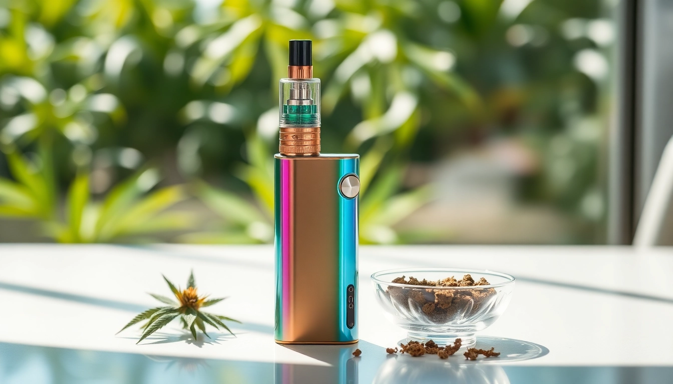 Explore the sleek design of a Cannabis Vape pen against a vibrant green backdrop.
