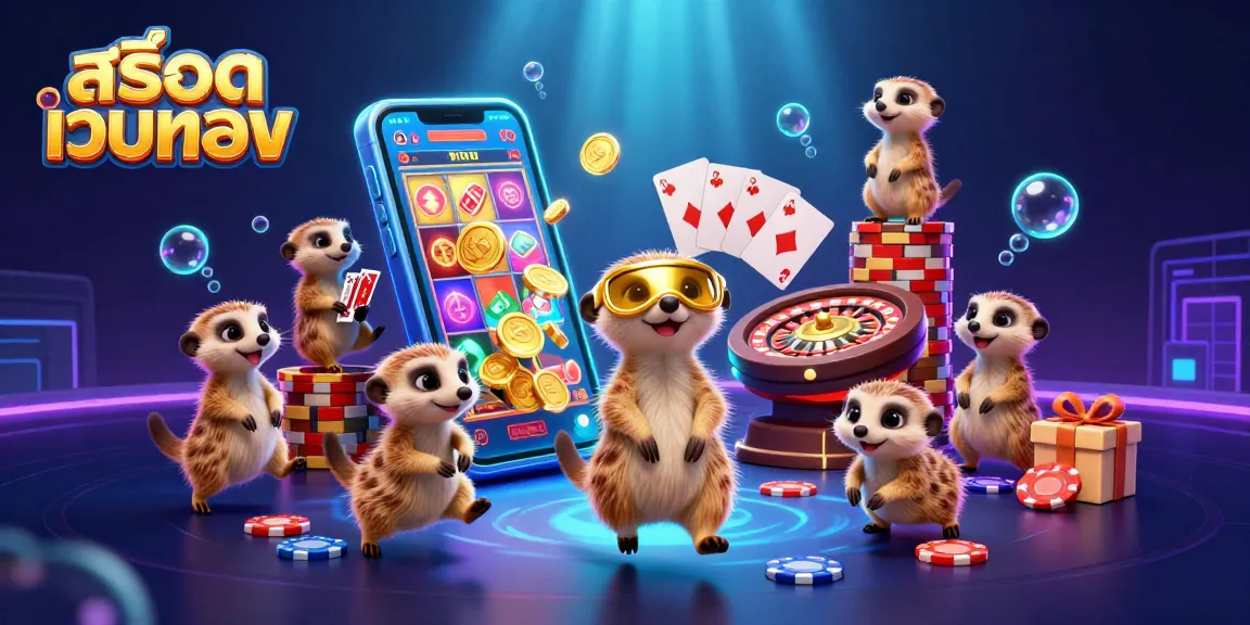 Experience exciting สล็อตเว็บตรง with meerkats managing a vibrant casino and dynamic games.