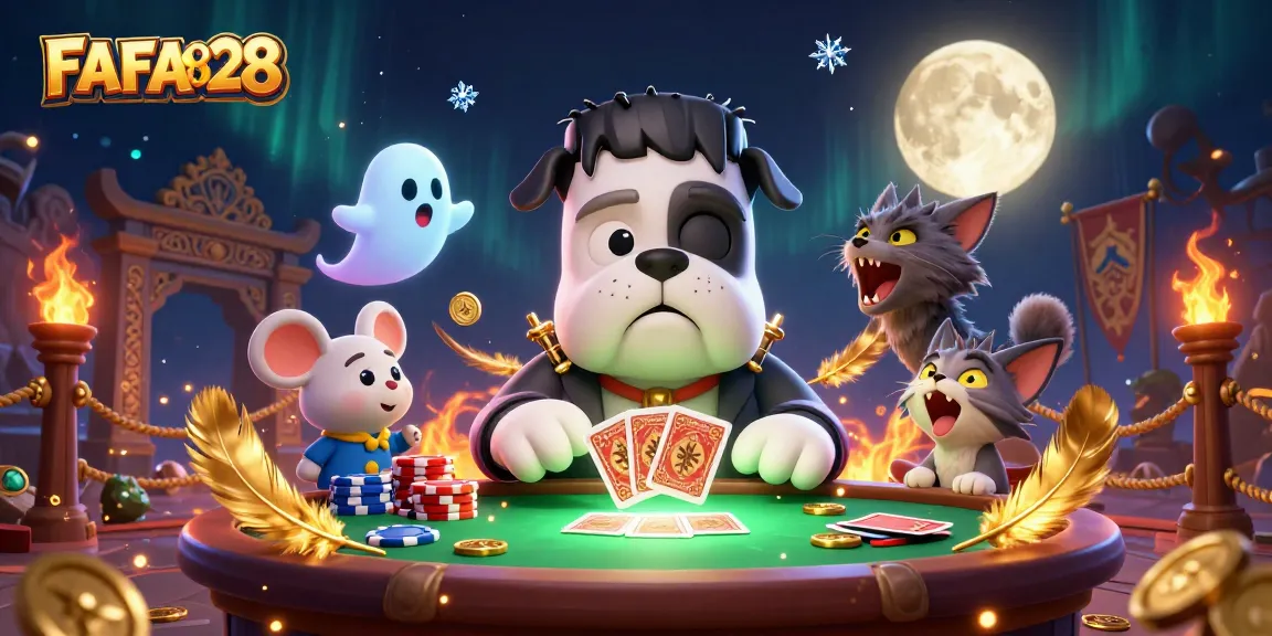 Engage with FAFA828’s thrilling card games in a haunted casino adventure.
