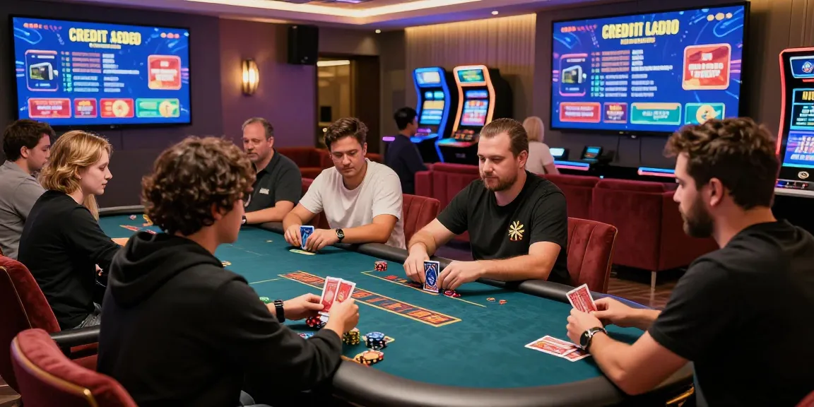 Players enjoying the thrill of live dealer games at credit card casinos.