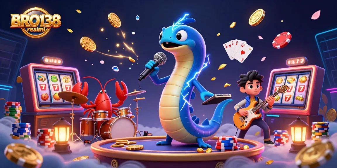 Experience thrilling slot games at BRO138 resmi with lively characters and vibrant casino elements.