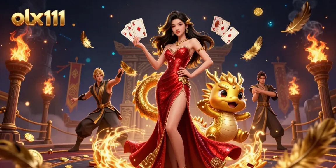 Experience the thrill of olx111 with vibrant characters and magical casino elements in a captivating 3D scene.