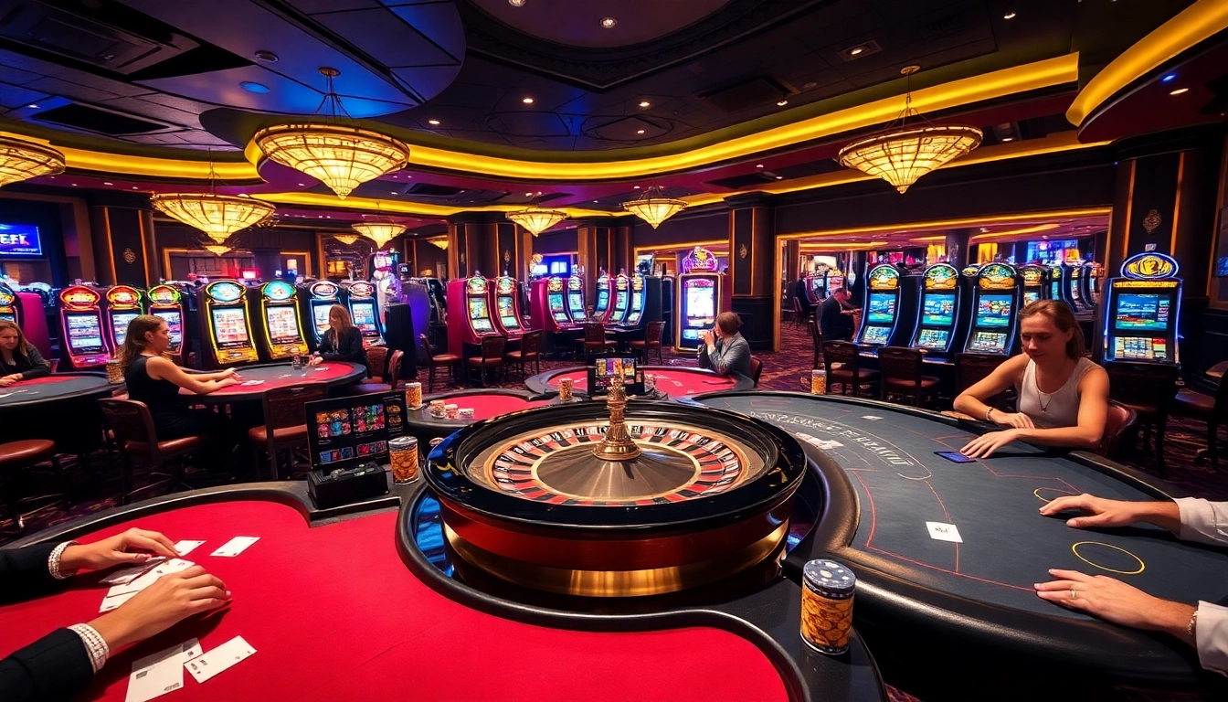 Experience the thrill of winning at b52club with vibrant casino gaming tables and luxury ambiance.